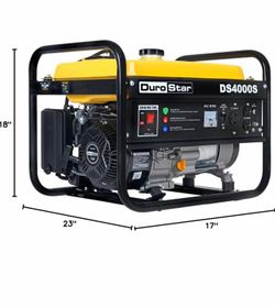 Brand new DuroStar DS4000S portable generator. Never opened, still factory strapped in the original box. 4,000 starting watts / 3,300 running watts. P