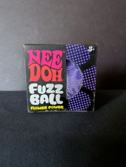 Nee Doh Fuzz Ball Flower Power Purple
