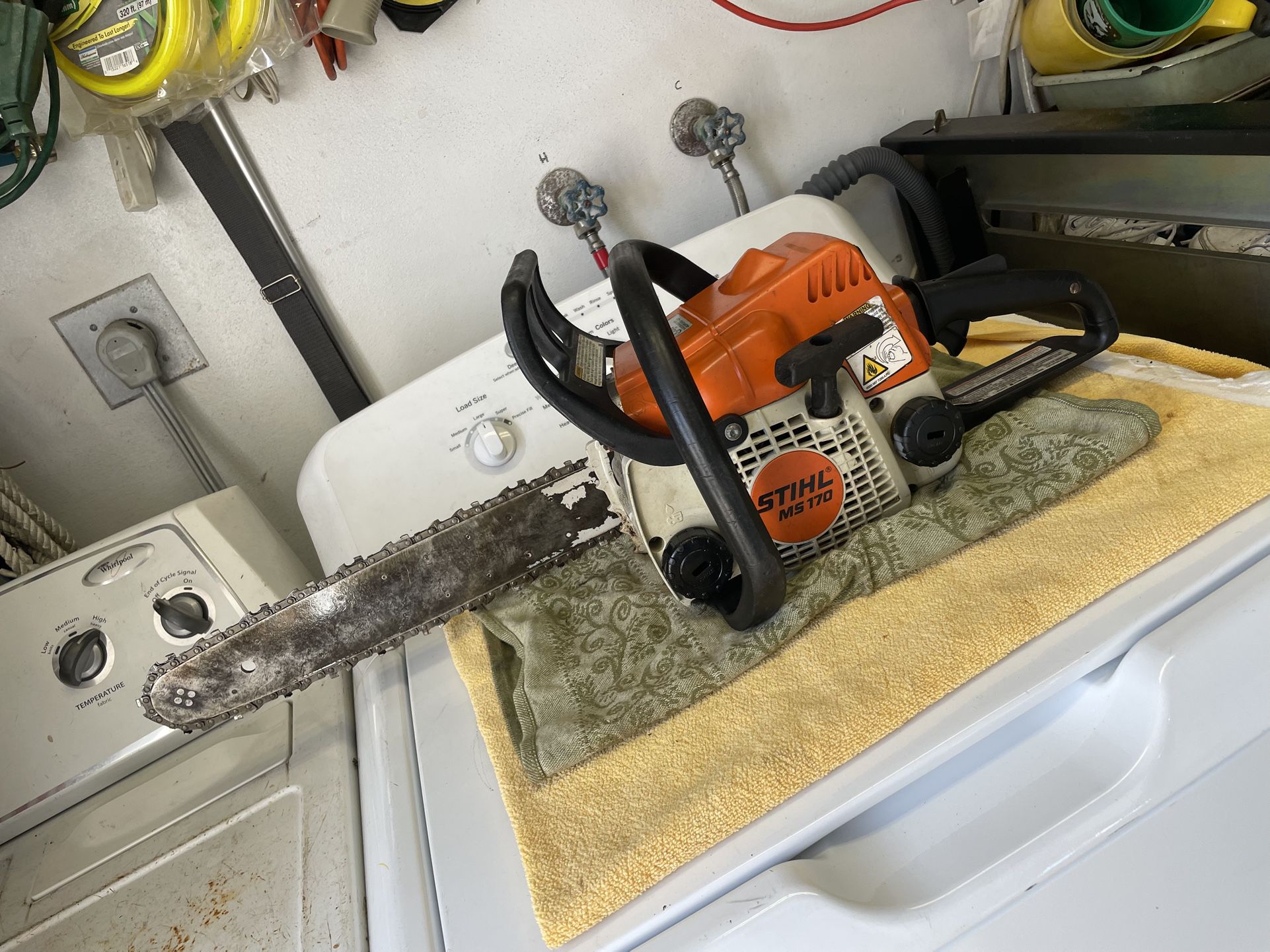 Stihl Chainsaw Works Great Ms 170