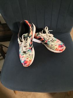 Adidas ZX Flux Floral Print Sneakers