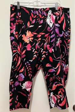 Floral patterned leggings size 1x