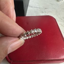 Pandora Ale 925 Eternity ⭐️ Stars band Ring , size 6 , marked S 925 ALE 52,