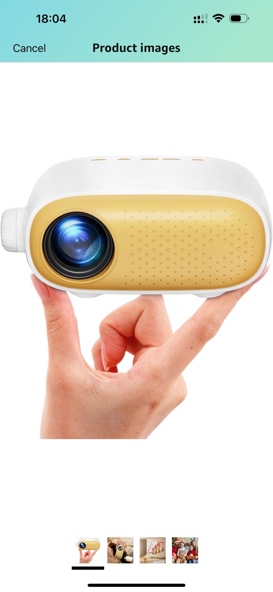 Brand New    Mini Projector, Portable Video Movie Projector for Outdoor & Home Theater