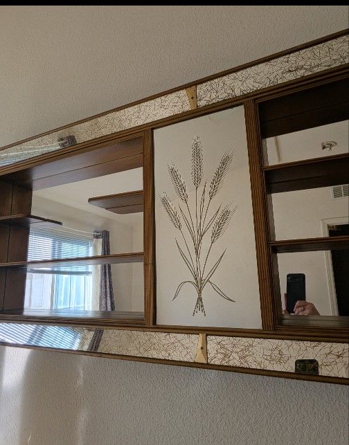 Vintage Funky Wall Display Mirror