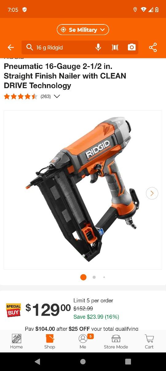 Ridgid Nail Guns 