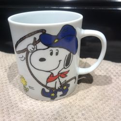 Rare Collectable Vintage Peanuts Snoopy Woodstock Ceramic Cup 10oz New