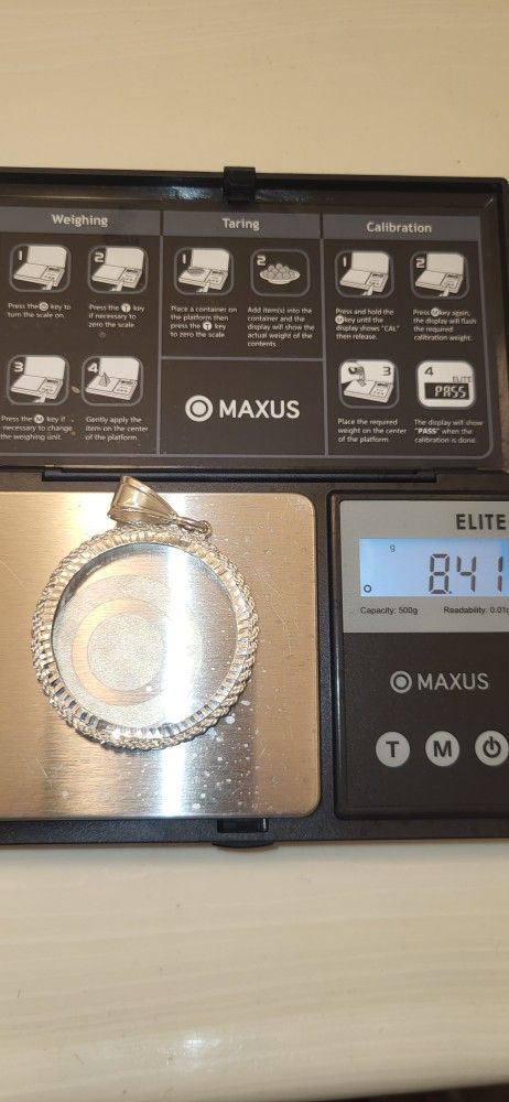 925 Silver Rope Bezel For Centenario