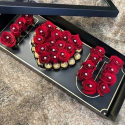 I Love You Box Of Flowers 