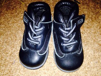 Gray and black timberland boots size 2c
