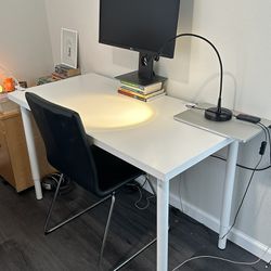 Ikea Olov Desk. Adjustable. 47.25x29x1.25”