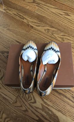 Missoni snake woven flats