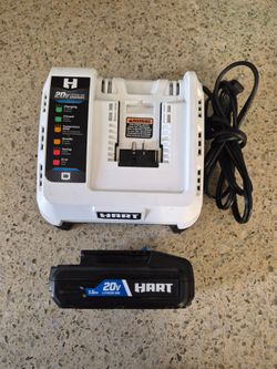 Hart 20v 3A Rapid Charger and Battery