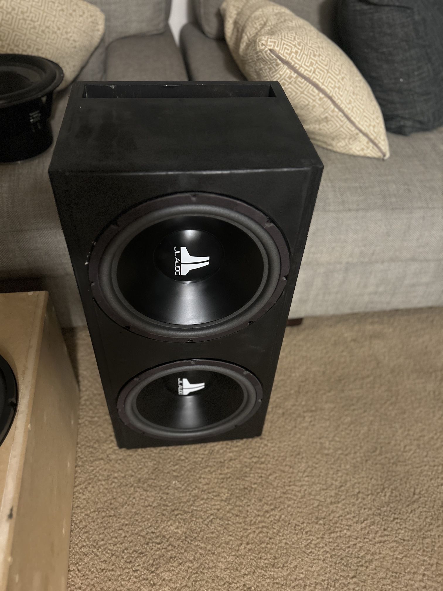12” Subwoofers JlAudio Vrc With New Ported Box Birch PlyWood for Sale