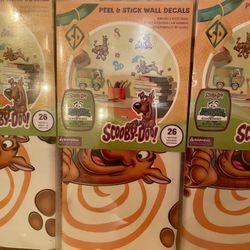 8 Scooby-Doo Peel & Stick Wall Decal Kits (with 26 Decals Each)