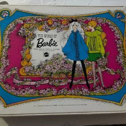 Vintage 1968 The World Of Barbie Double Doll Case With Clothes And Accessories