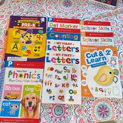 Pre-K Preschool Learning Workbooks Educational Activities