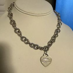 Tiffany And Co Heart Tag Necklace