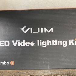 VIJIM Tabletop LED Video Lighting Kit Single Black 3(contact info removed)K Variable Color2175