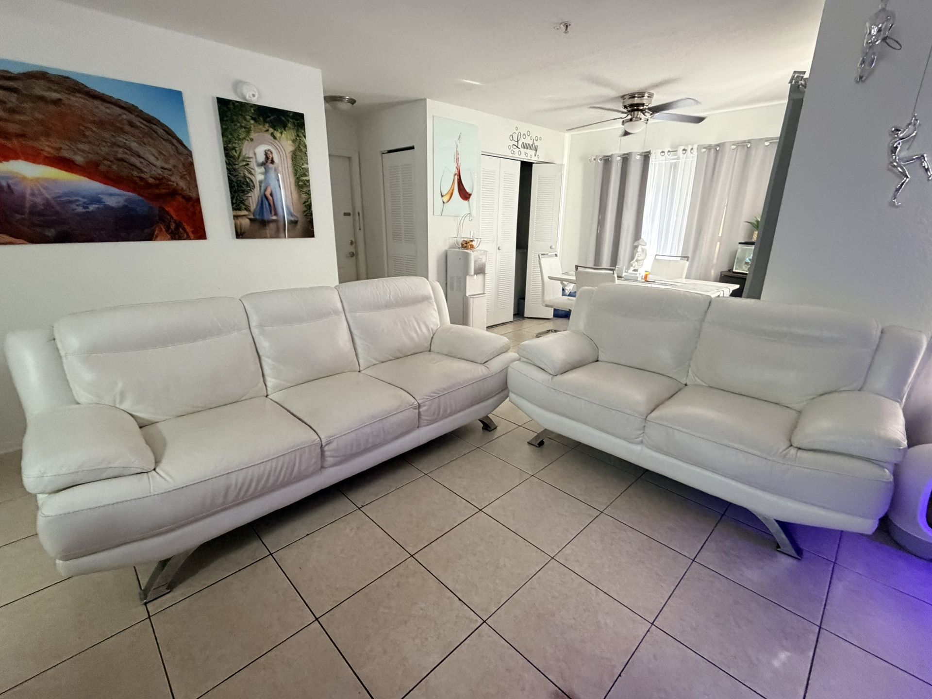 Sofá And Loveseat Leather 