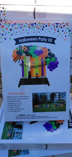 Halloween Party Kit with Balloon Arch