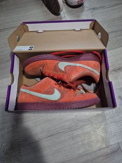 Nike SB Dunk Low Orange Suede Sneakers