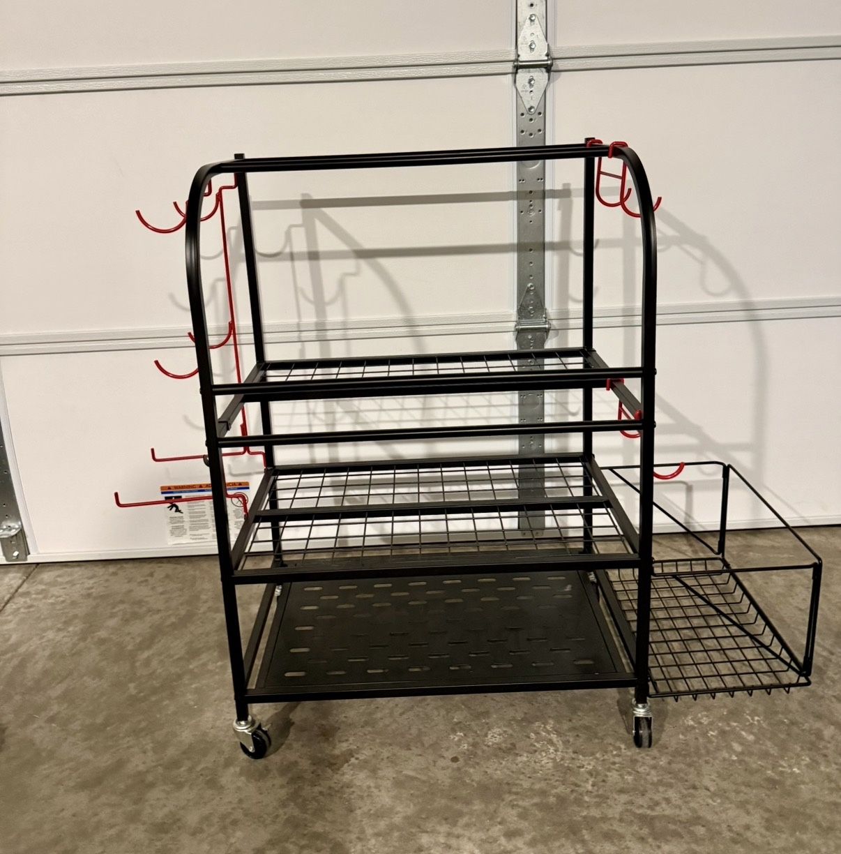 Home Gym Organizer Rolling Rack