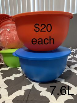 7.6L Tupperware bowls