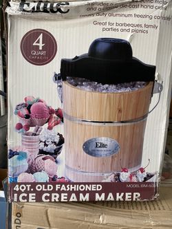 4 Quart Elite Ice cream Maker
