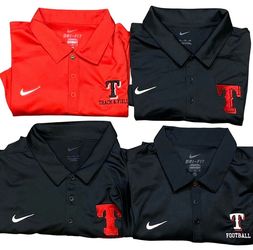 Lot of 4 Nike Coaching Dri-Fit Polo Shirt XL Football Black Red 3-Button