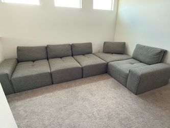 Grey Modular Sectional Sofa
