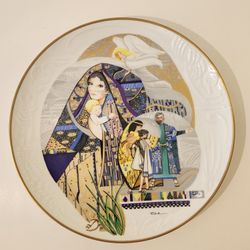 Vtg 1986 Knowles Plate Licea Biblical Mothers Series Sarah & Isaac Collector 10"