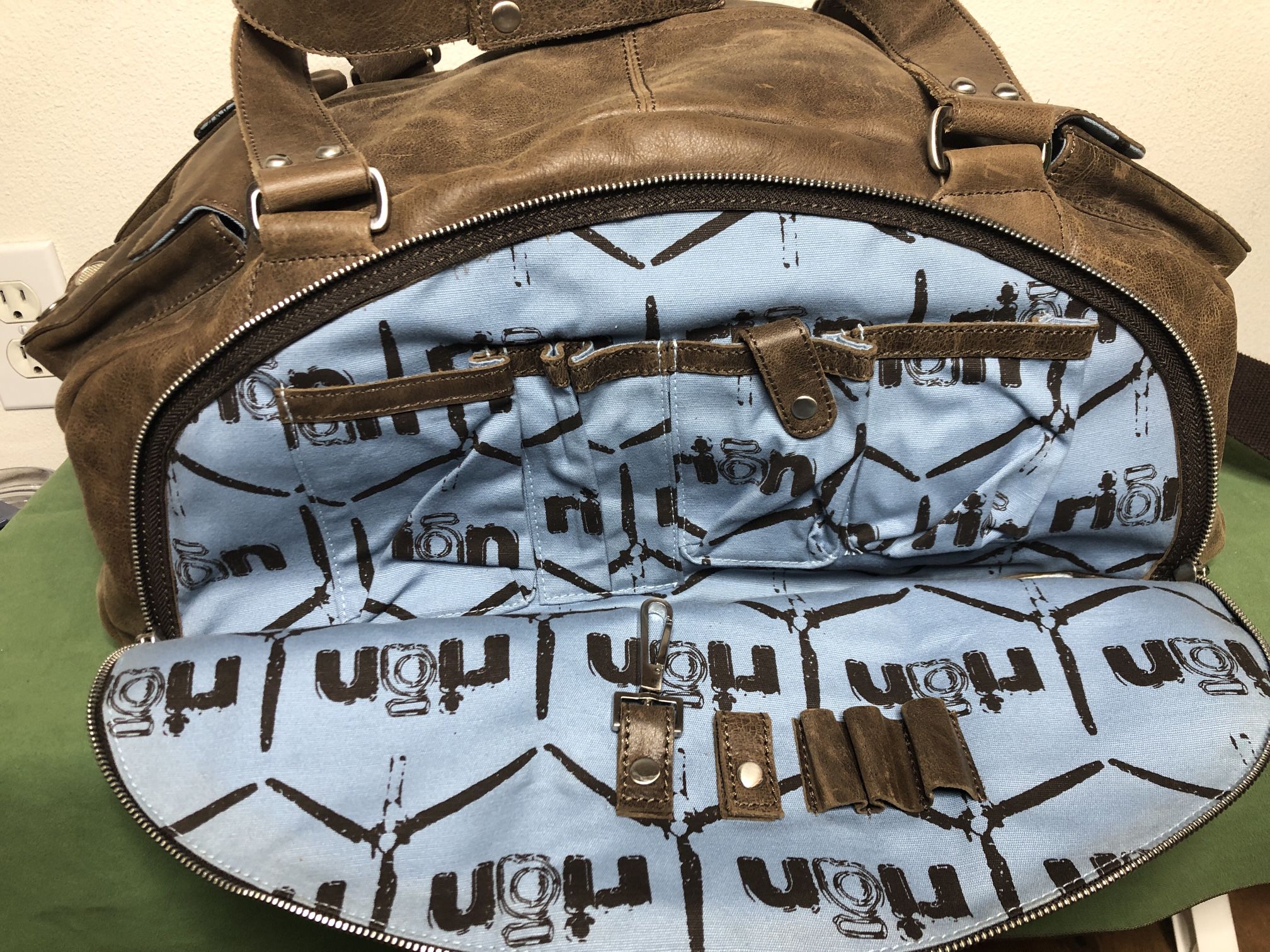 Brand New Seattle RIAN Leather Sports Duffle Bag