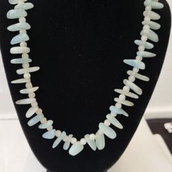 Genuine AQUAMARINE NECKLACE 