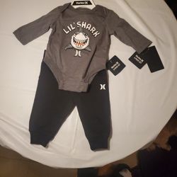 2 Piece Hurley Set, Size 3 Months