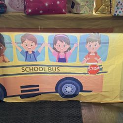 Wheels On The Bus Table Cloth- Set Of 2 