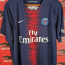 XL Nike Paris St. Germaine Drifit Engineered Official Nike Soccer ⚽ Product ID 520085JLB 2018