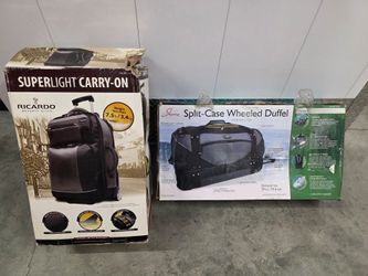 $45 for Both, Lot Of (2) Wheeled Duffel And Carry On, Excellent Condition