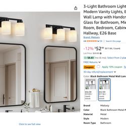 3-Light Bathroom Light Fixturesm