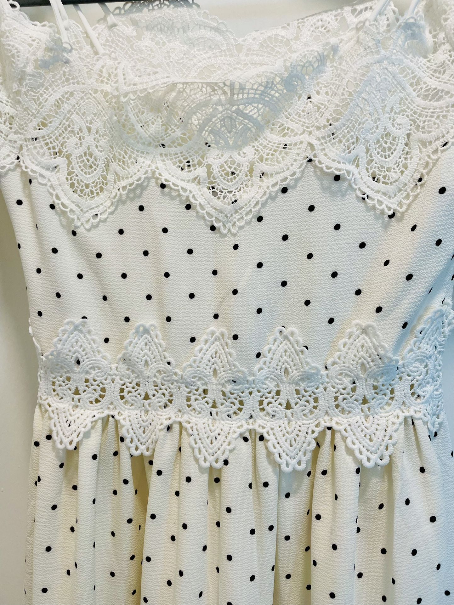 Never-Worn Endless Rose Lace Polka Dot Dress – So Pretty!