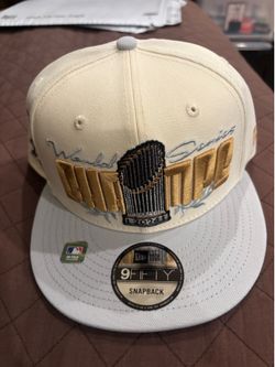 Los Angeles Dodgers New Era 2024 World Series Champions Parade Takedown 9FIFTY Snapback Hat - White