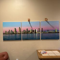 San Diego Downtown Skyline Canvas 