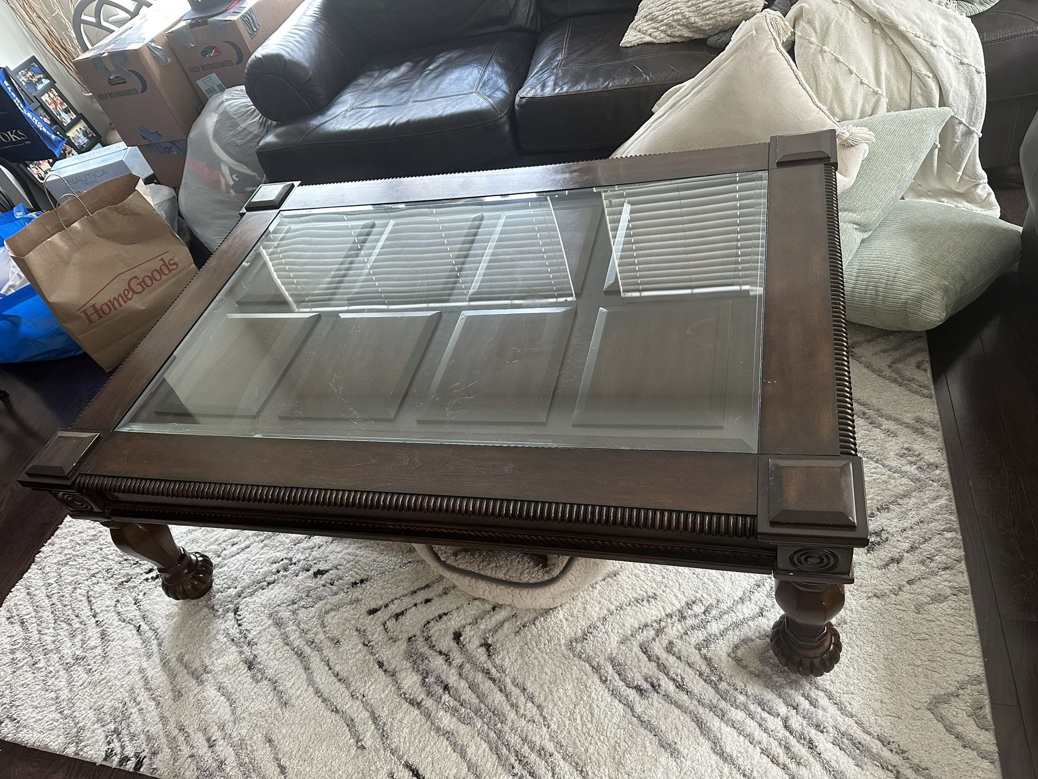 Coffee Table and Matching Side Table