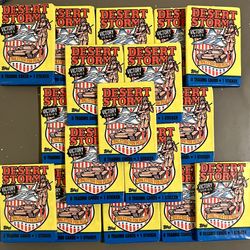 Lot of (18) Packs of Desert Storm Trading Cards - Victory Series