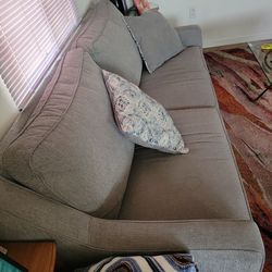 Couch With 2 Decor Pillows 