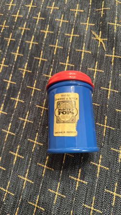 Mini Cheese and Spice Shaker, blue glass made by Gemco