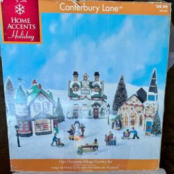 Home Accents Holiday Canterbury Lane 15pc Christmas Village Set