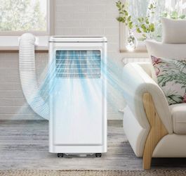 10,000 BTU (6,000 BTU DOE) 115-Volt Portable Air Conditioner w/ Remote up to 350 sq. ft. Cools and Dehumidifies