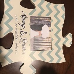 Frame Puzzle Piece ALWAYS AND FOREVER 