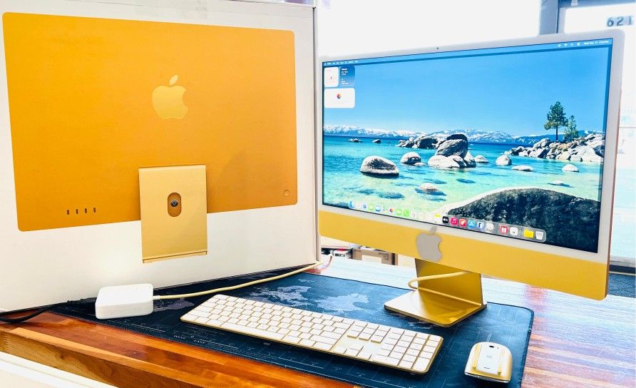 APPLE IMAC 24” M1 2021 16GB RAM 1TB SSD IN BOX ~Yellow Color