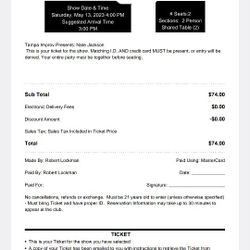 2 Tickets For Nate Jackson Tampa Improv May 13th 4pm